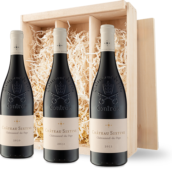  Fine Châteauneuf-du-Pape in Wood Gift Box