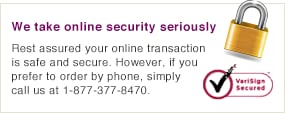 We take online security seriously